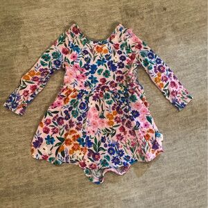 Little Sleepies Floral dress 0-3mo